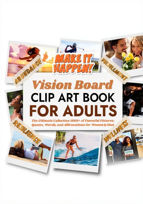 Vision Board Clip Art Book Kit Supplies Digital Download-0