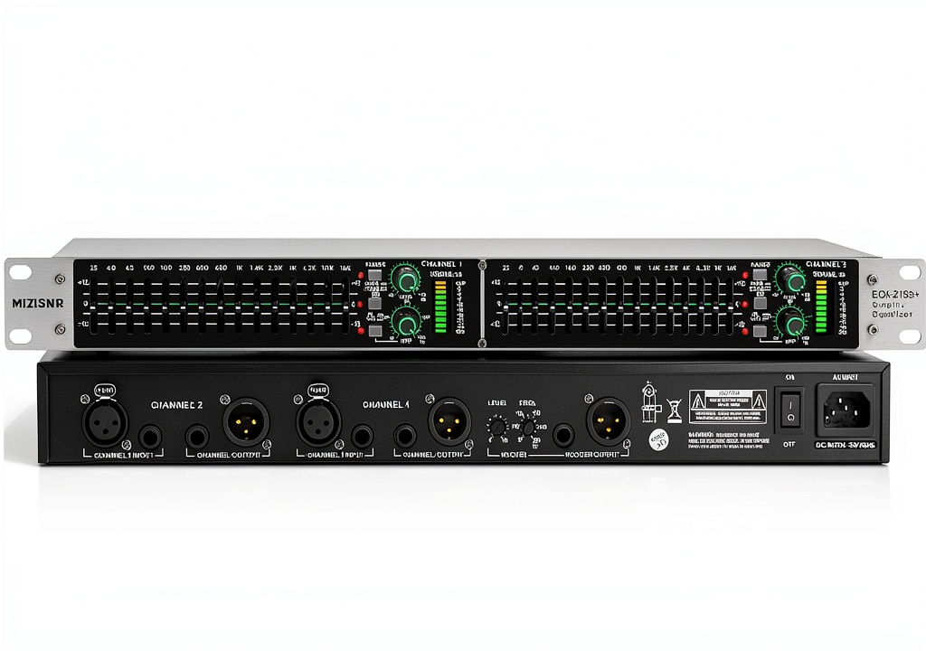 Installing Professional Dual-Channel Stereo Graphic Equalizer EQX-215S in a home‑studio rack