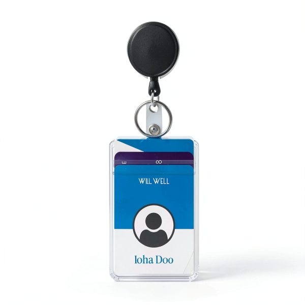 Will Well Heavy Duty Badge Holder PVC Metal Clip-2
