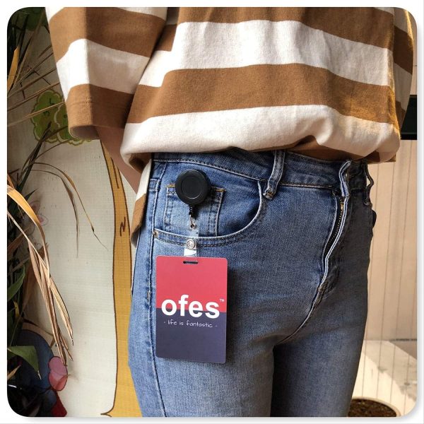 QREEL Extendable Badge Holders ABS Material Office Supplies-4
