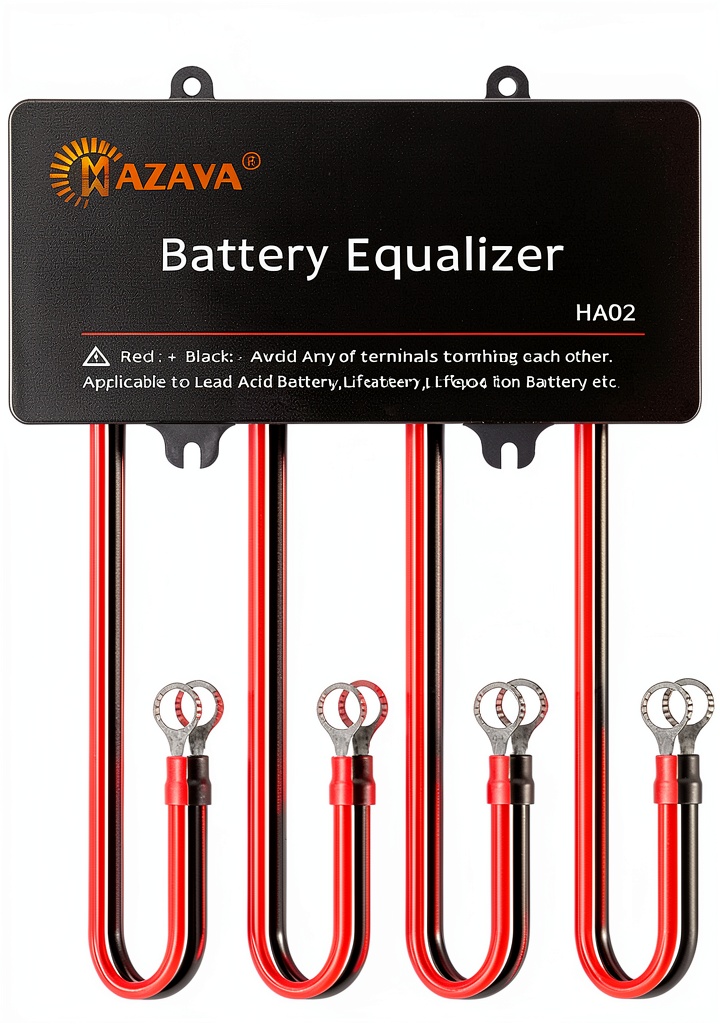 HA02 equalizer installed in a solar battery rack