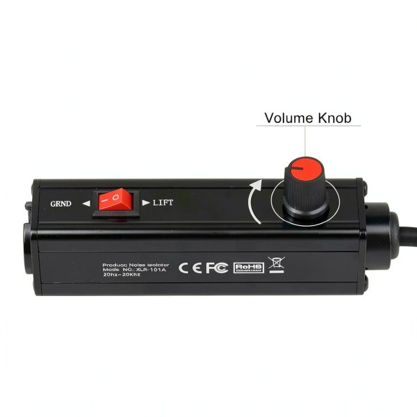 WisWinDa Pro 101A AUX to XLR Isolation Aluminum-2