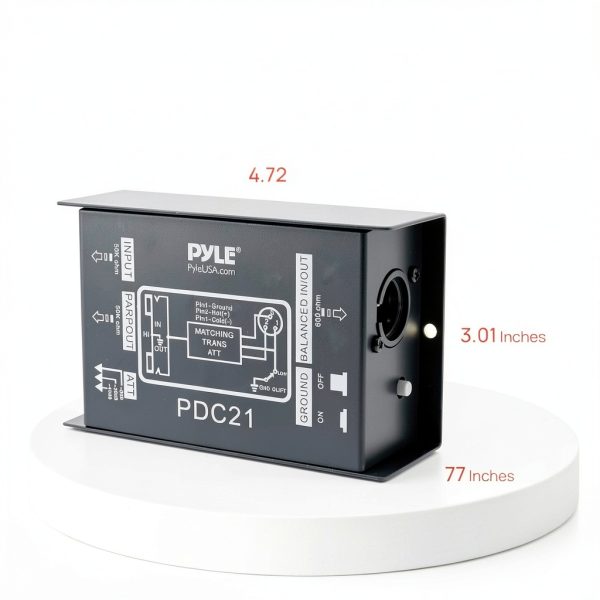 Direct Box PDC21 Passive DI Black Steel-1