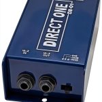 DB-01 Black Direct Box with XLR Output and 1/4" Jacks – Metal Build-0