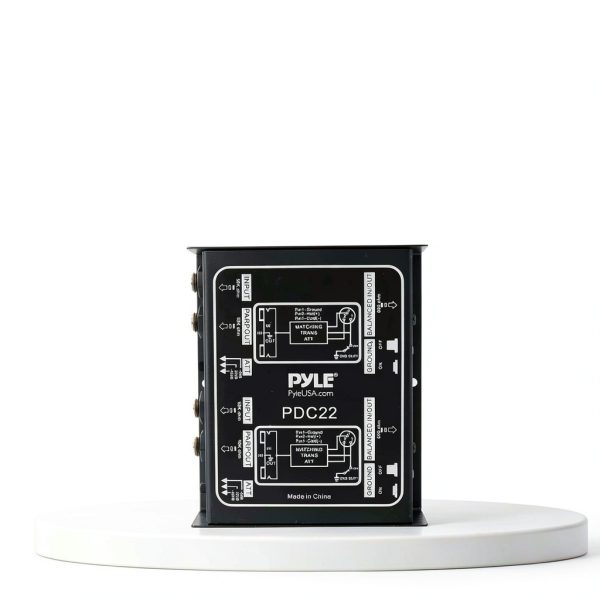 Sound Around Dual Direct Box PDC22 Instrument DI Box with Ground Lift-4
