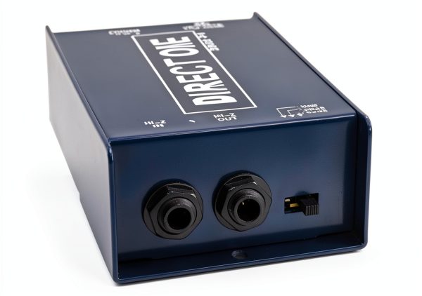 DB-01 Black Direct Box with XLR Output and 1/4" Jacks – Metal Build-5