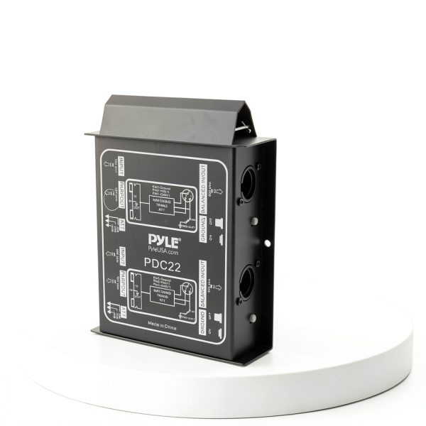 Sound Around Dual Direct Box PDC22 Instrument DI Box with Ground Lift-1