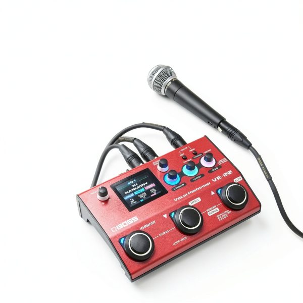 BOSS VE-22 Red Vocal Effects Processor Portable Toolbox for Singers-2