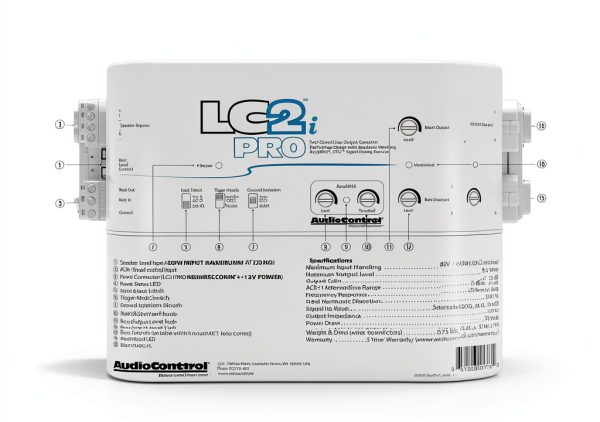 AudioControl LC2i PRO Line Output Converter with Bass Boost and Remote-7