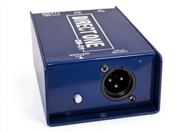 DB-01 Black Direct Box with XLR Output and 1/4" Jacks – Metal Build-1