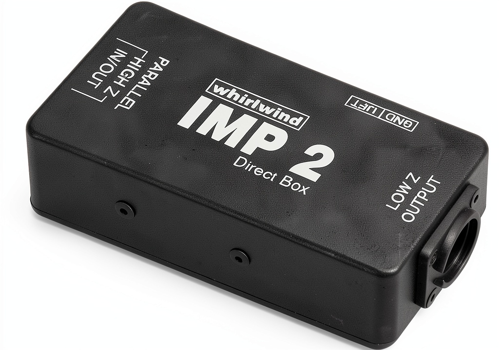 Installing Whirlwind IMP2 Direct Box Inexpensive Durable Transformer Converter on a wooden desk