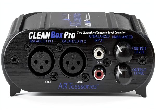 CLEANBOXPRO Audio Interface XLR RCA Mixer with Power Supply-2