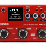 BOSS VE-22 Red Vocal Effects Processor Portable Toolbox for Singers-0