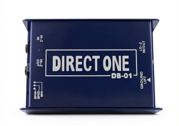 DB-01 Black Direct Box with XLR Output and 1/4" Jacks – Metal Build-2