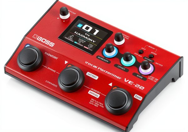 BOSS VE-22 Red Vocal Effects Processor Portable Toolbox for Singers-3