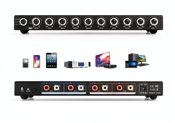 Equalizer SUC EQ9 9-Band Audio Equalizer Black Aluminum Alloy-5