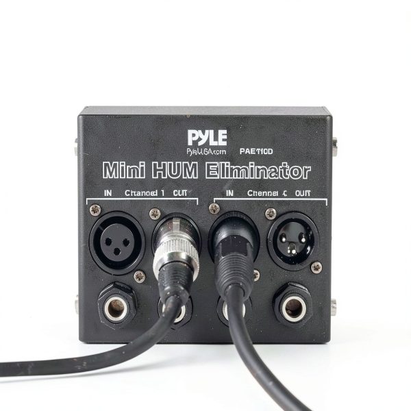 PylePro PHE400 Hum Eliminator Noise Isolator Black XLR Direct Box-6