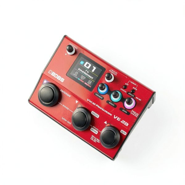 BOSS VE-22 Red Vocal Effects Processor Portable Toolbox for Singers-7