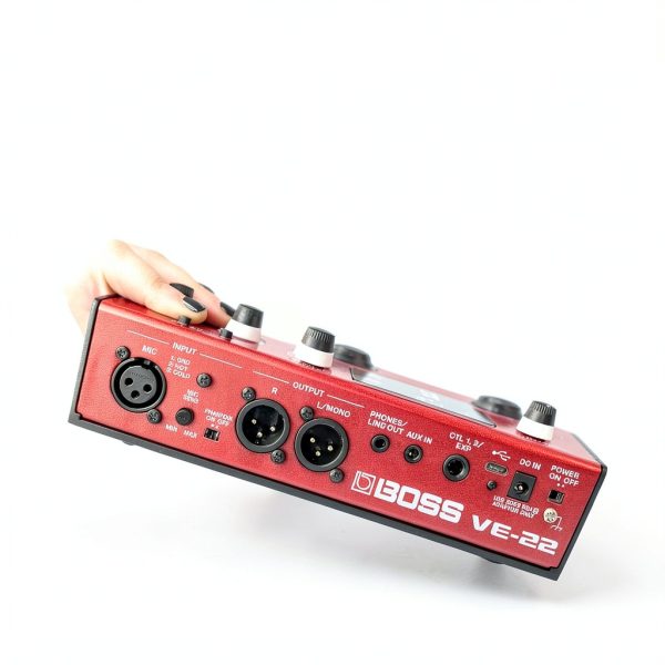 BOSS VE-22 Red Vocal Effects Processor Portable Toolbox for Singers-6