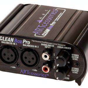 CLEANBOXPRO Audio Interface XLR RCA Mixer with Power Supply-0