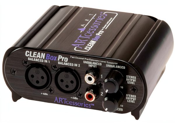CLEANBOXPRO Audio Interface XLR RCA Mixer with Power Supply-0