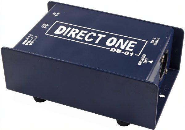 DB-01 Black Direct Box with XLR Output and 1/4" Jacks – Metal Build-3