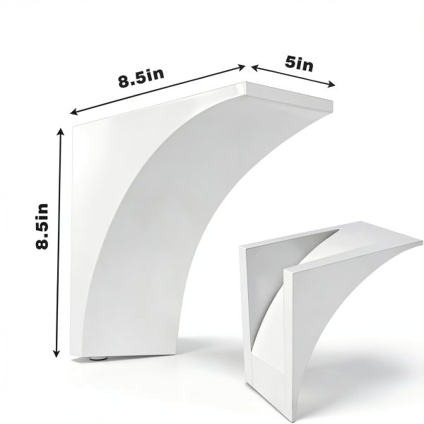 UNFIAMILY 2 Pcs Rounded Doorway Arch Kit,DIY 3D Arch Kit for Doorway, 8.5x8.5X 5IN Interior Doorway Precurved Drywall,Easy to Add Half Round Arch to Any Opening for Interior Decoration-1