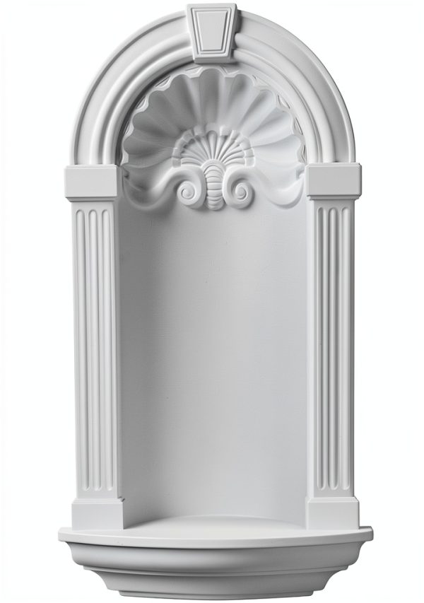Ekena Millwork Ashford Wall Niche 17 3/4" W x 31 1/2" H Primed-0