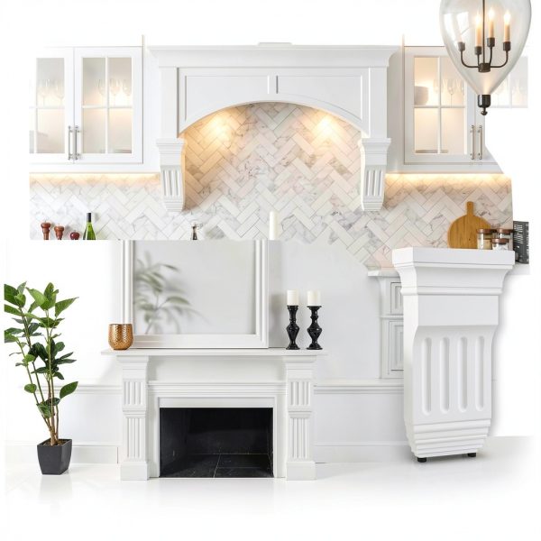 6 Inch Corbels Bracket Briwooody Millwork Decorative PU Bracket-3