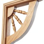 Ekena Millwork Andrea Wagon Wheel Bracket Rubberwood 15x7x7-0