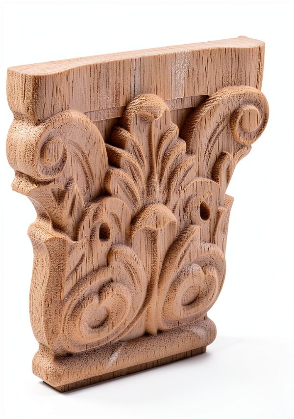Amosfun Carved Wood Corbels Trim for Furniture Vintage Style-1