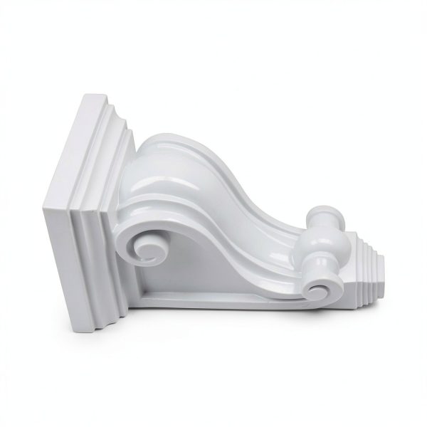 LC LICTOP PU Corbel Vintage White Shelf Bracket 4x4x7.16 Inch-6