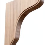 Ekena Millwork Plymouth Wood Bracket 1.75" W x 8.5" D x 11"H-0