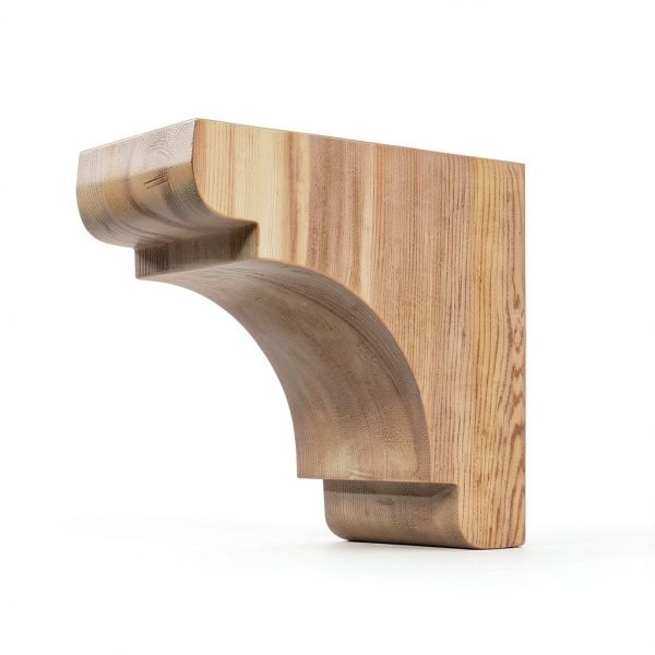 Wood Corbel 31T1S Smooth Finish by Timber Build – 5½" Projection-3