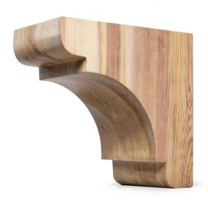 Wood Corbel 31T1S Smooth Finish by Timber Build – 5½" Projection-0