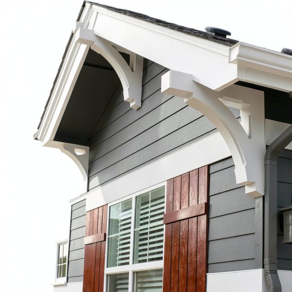 Ekena Millwork Corbel 5 1/4" W x 3 1/4" D x 8 3/8" H White Urethane-11