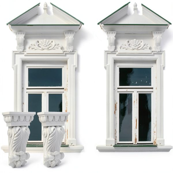Corbels Weysat 2-Pc Decorative Bracket for Doorway & Fireplace-2