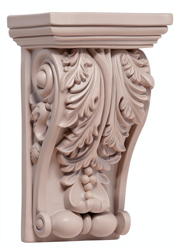 Ekena Millwork Corbel 5 1/4" W x 3 1/4" D x 8 3/8" H White Urethane-0