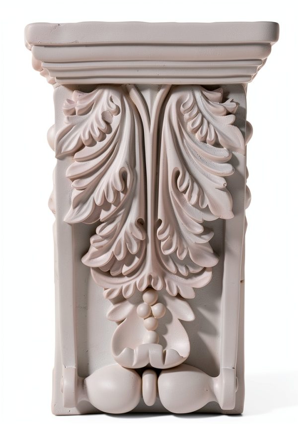 Ekena Millwork Corbel 5 1/4" W x 3 1/4" D x 8 3/8" H White Urethane-2