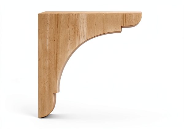 Ekena Millwork Medium Olympic Wood Bracket 1.75"x8"x8" Rubberwood-2