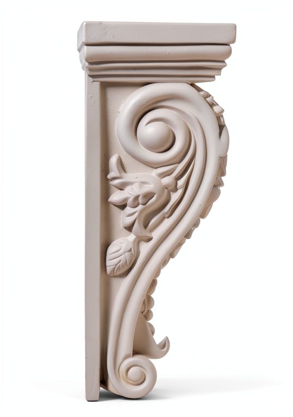 Ekena Millwork Corbel 5 1/4" W x 3 1/4" D x 8 3/8" H White Urethane-3
