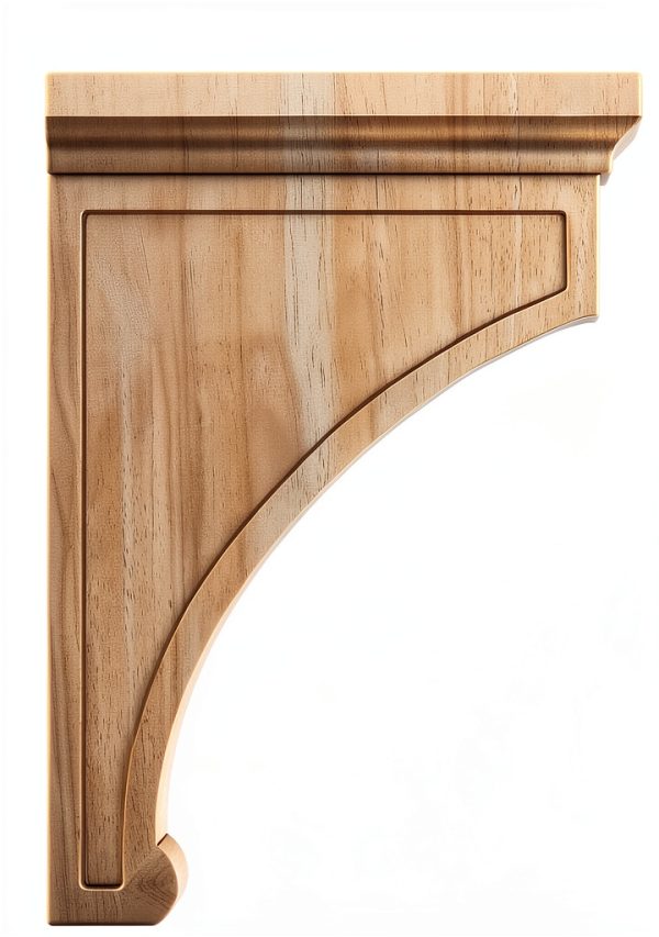 Ekena Millwork Large Gomez Bracket 2.5" W x 8" D x 12" H Rubberwood-2