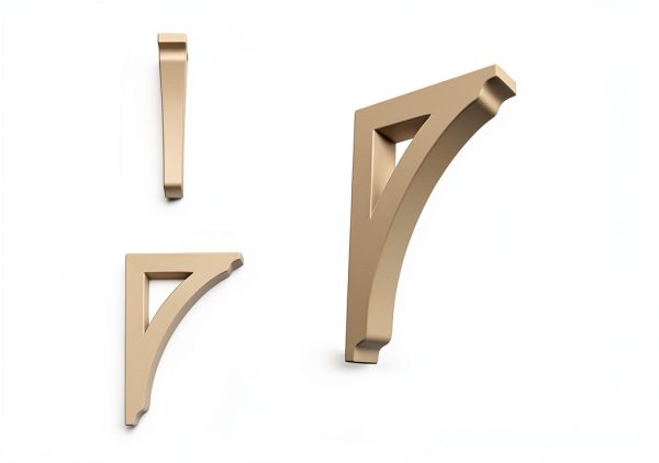 Ekena Millwork BKTW01X08X12THRW Large Thorton Wood Wood Brackets, 1 3/4"W x 8 1/2"D x 12"H , Rubberwood-4