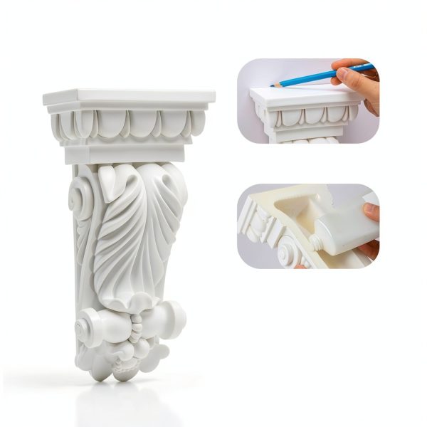 Corbels Weysat 2-Pc Decorative Bracket for Doorway & Fireplace-1